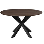 Eettafel Madison Brown | Rond | Ø130 cm Bruin