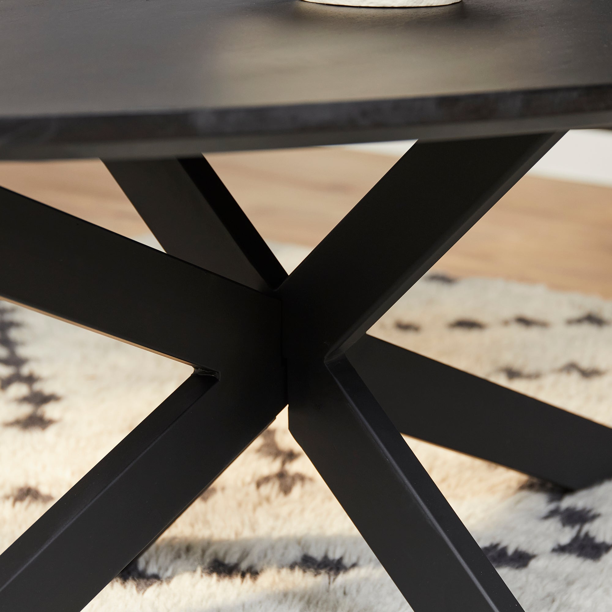 Salontafel New York | Druppel | Mangohout mat zwart