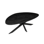 Salontafel New York | Druppel | Mangohout mat zwart