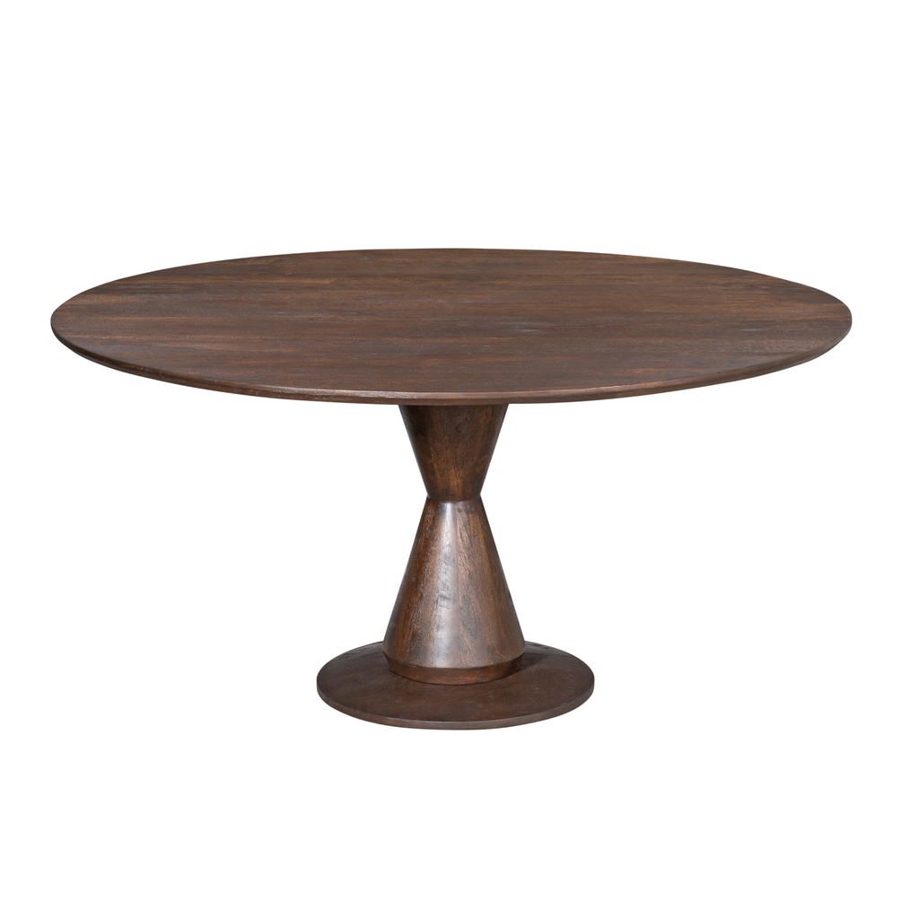 Eettafel Lima | Rond | Mangohout bruin Ø130/Ø150