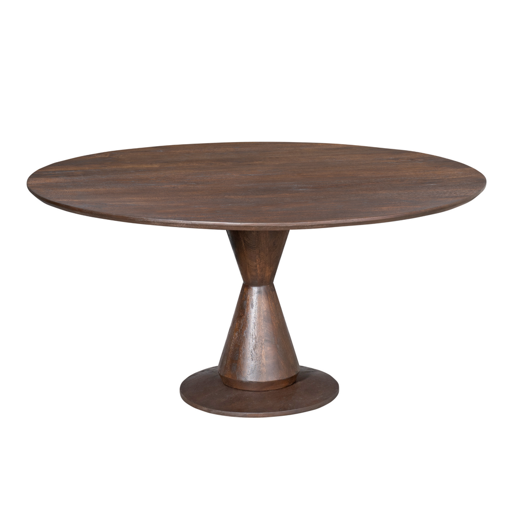 Eettafel Lima | Rond | Mangohout bruin Ø130/Ø150