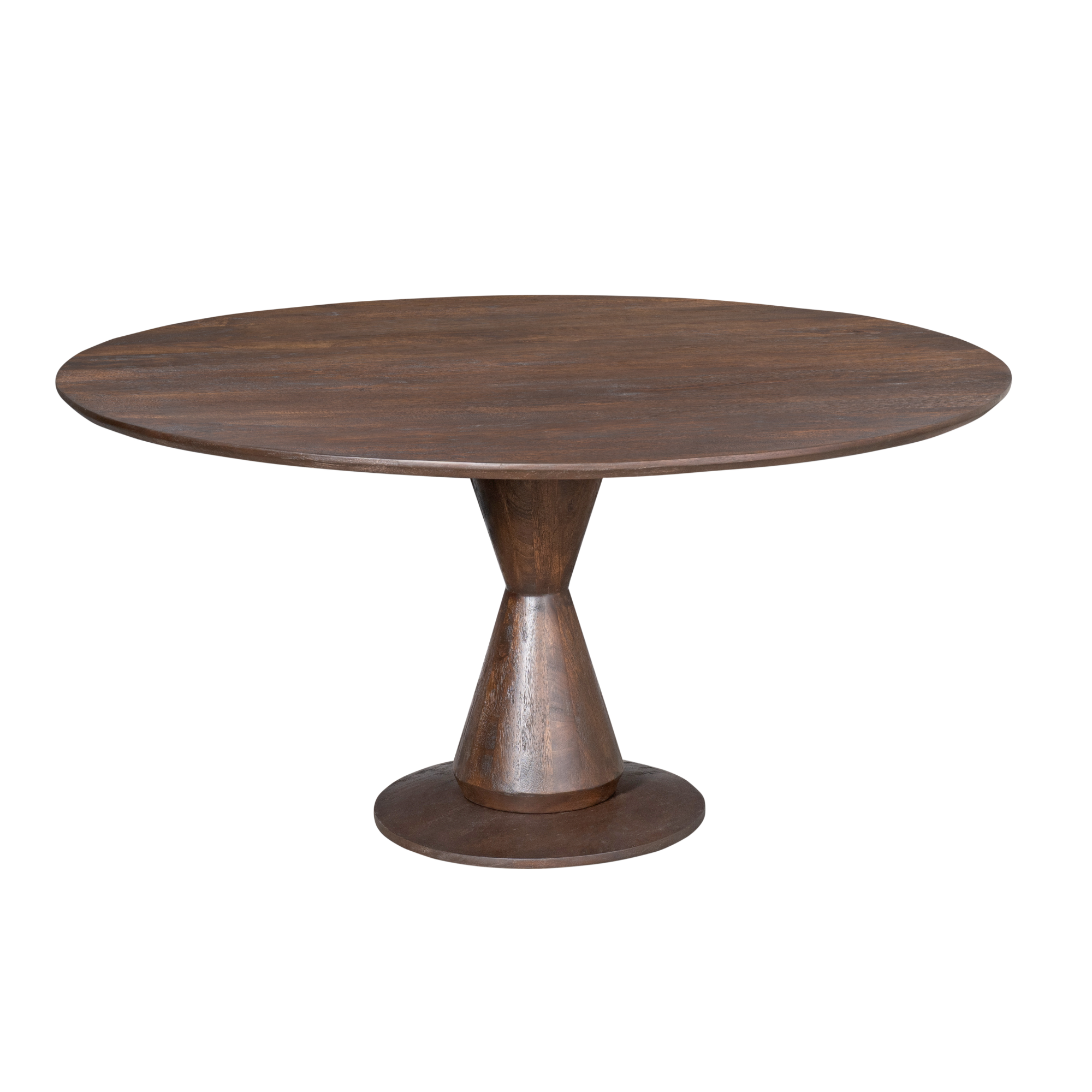Eettafel Lima | Rond | Mangohout bruin Ø130/Ø150