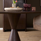 Eettafel Lima | Rond | Mangohout Bruin Ø150