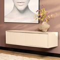 Zwevend tv-meubel Madison Sand | Mangohout | 120 cm