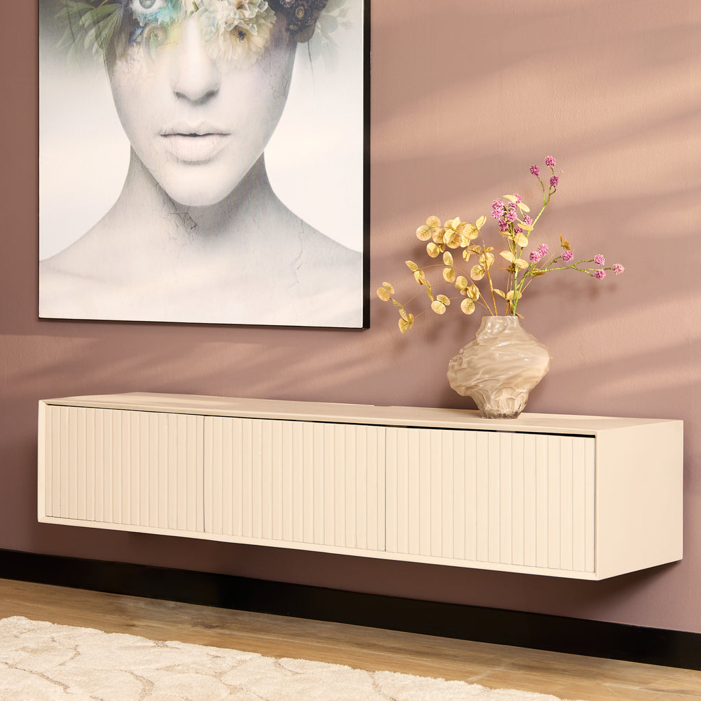 TV-meubel Zwevend Madison | Latten | Mango Sand