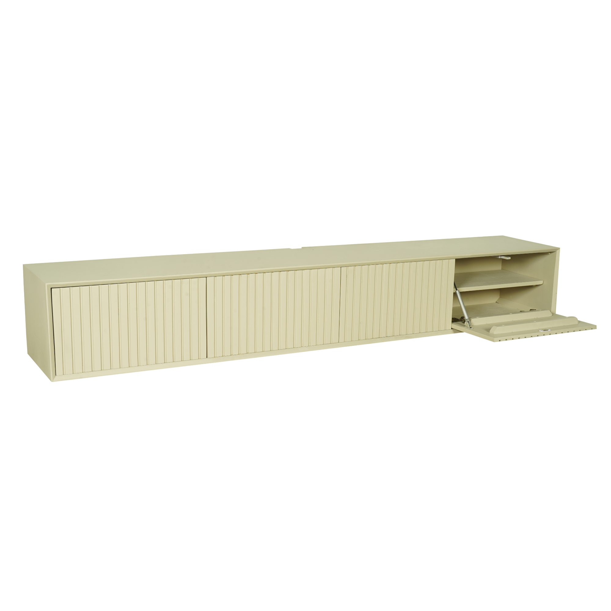 Zwevend tv-meubel Madison Sand | Mangohout | 120 cm