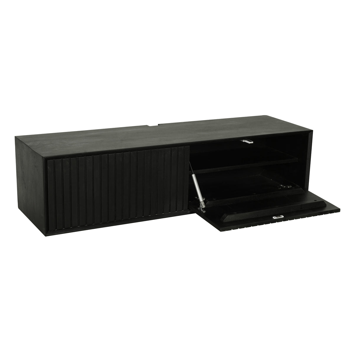 Zwevend tv-meubel Madison zwart | 120 cm
