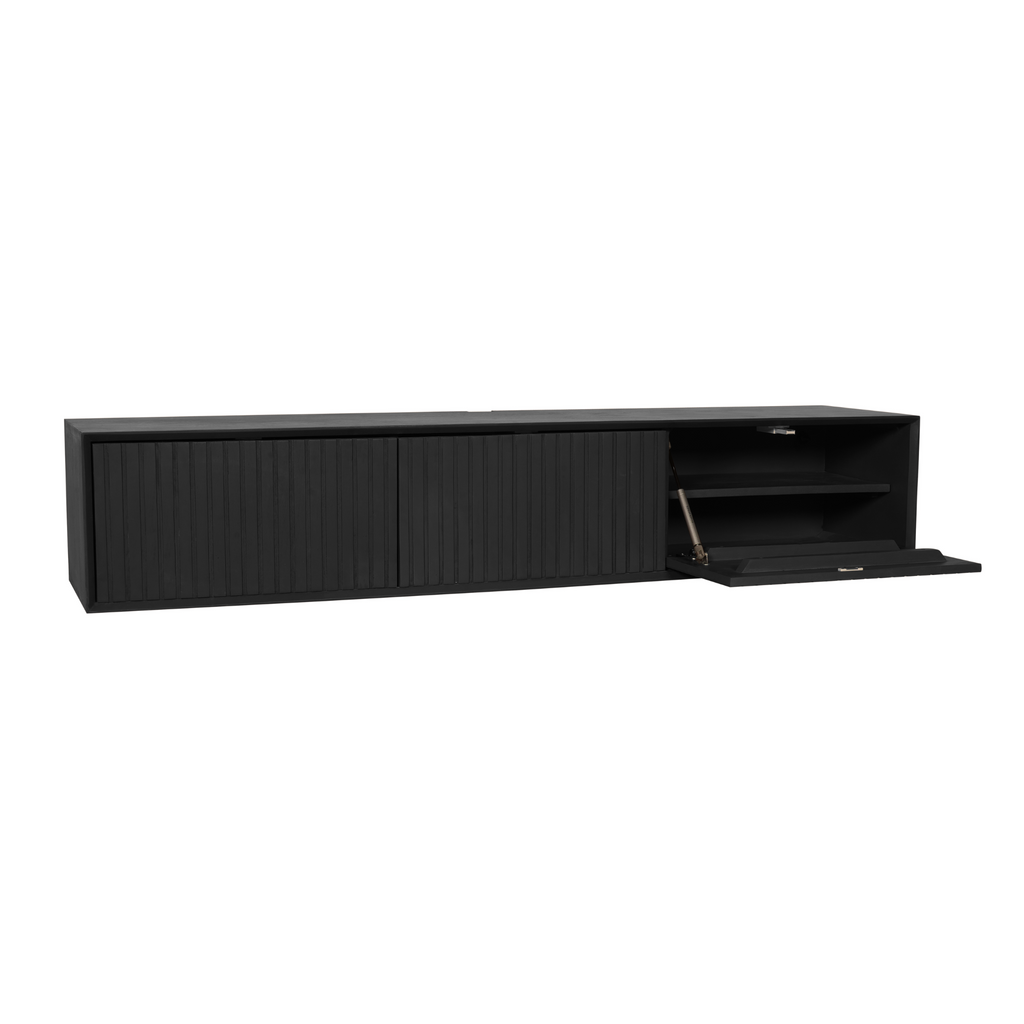 Zwevend tv-meubel Madison | 160 cm | Black
