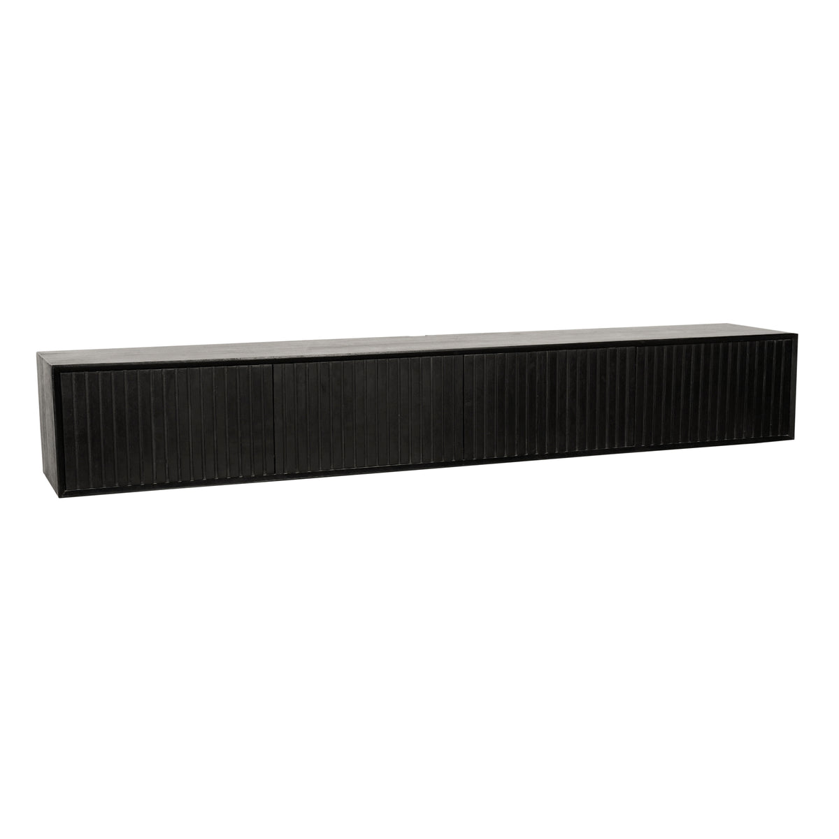 Zwevend tv-meubel Madison Zwart | 200 cm