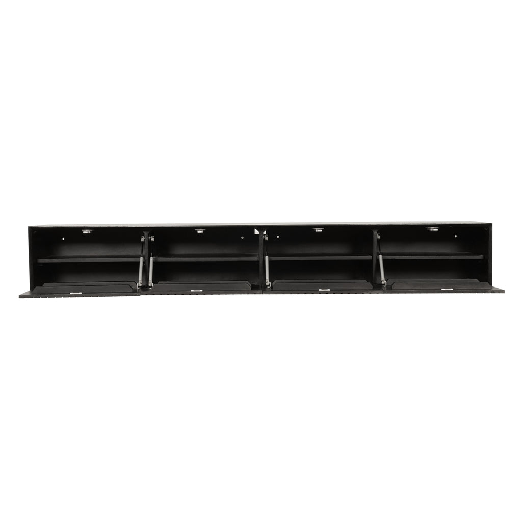 Zwevend tv-meubel Madison Zwart | 200 cm