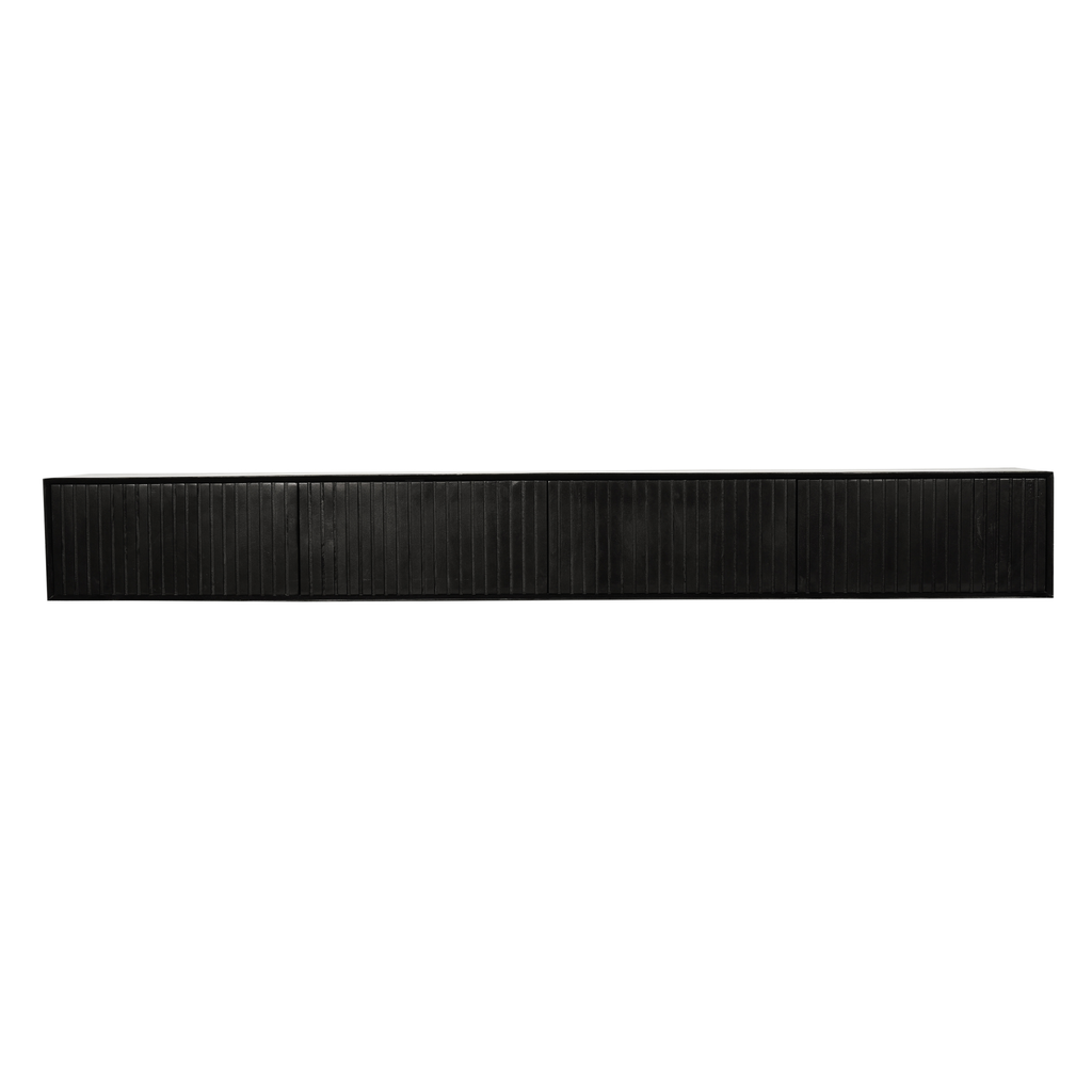Zwevend tv-meubel Madison | 240 cm | Black
