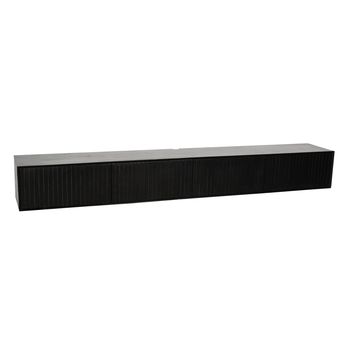 Zwevend tv-meubel Madison Zwart | 240 cm