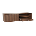 Zwevend tv-meubel Madison Sand | Mangohout | 120 cm