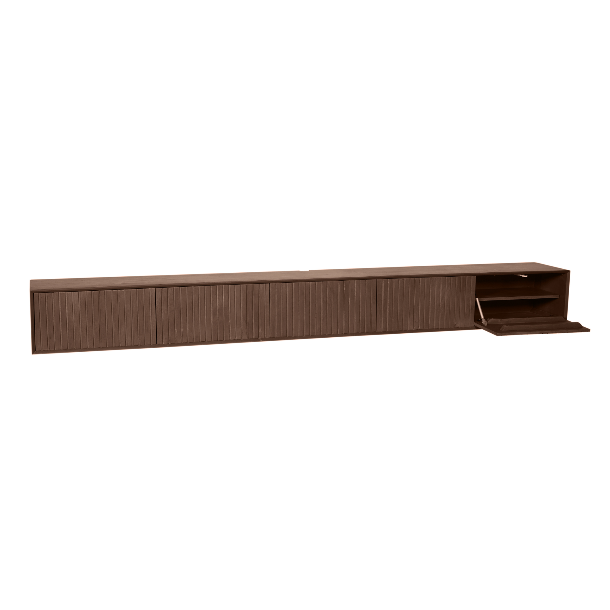Zwevend tv-meubel Madison Sand | Mangohout | 120 cm