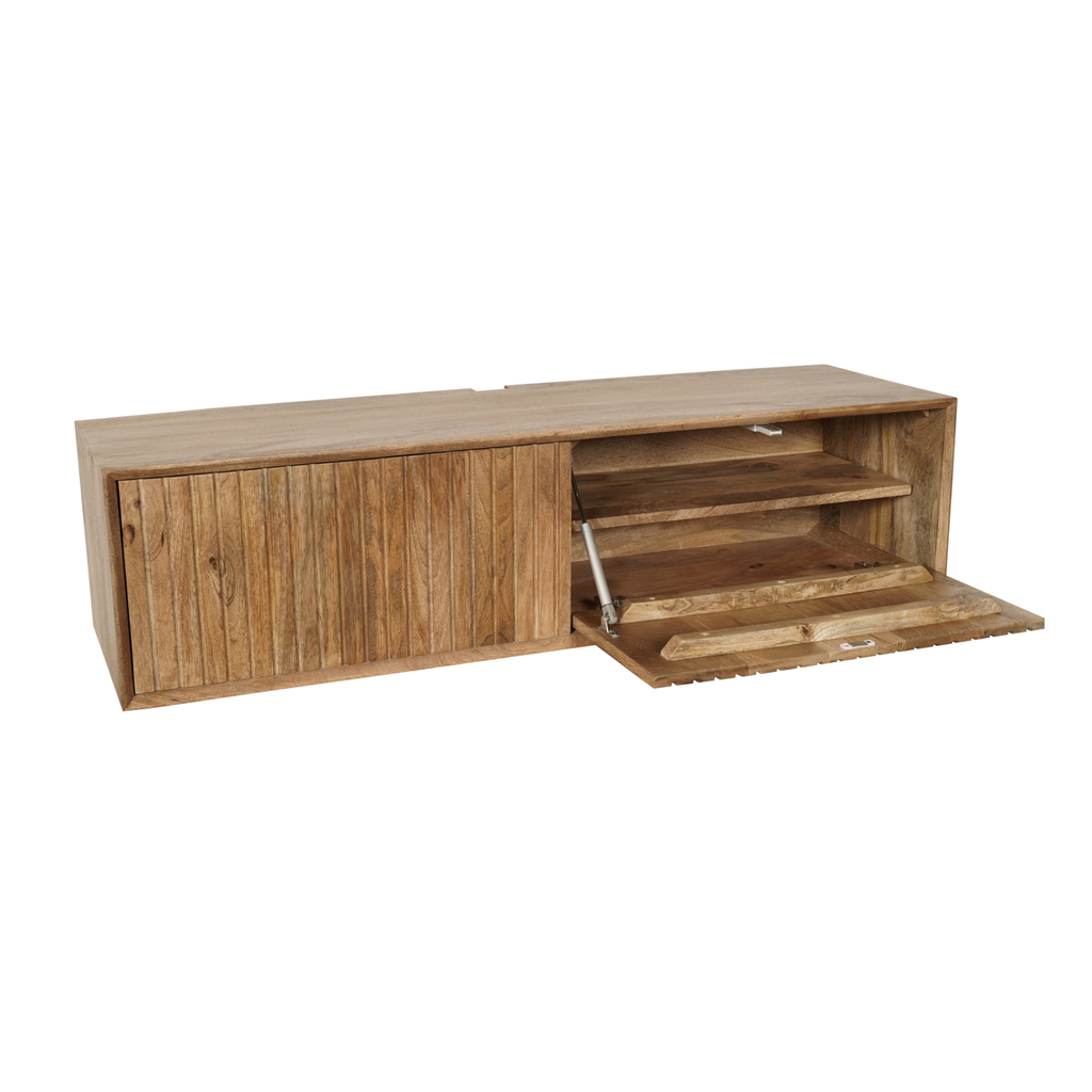 Tv-meubel Zwevend Madison | 120 cm | Mango naturel