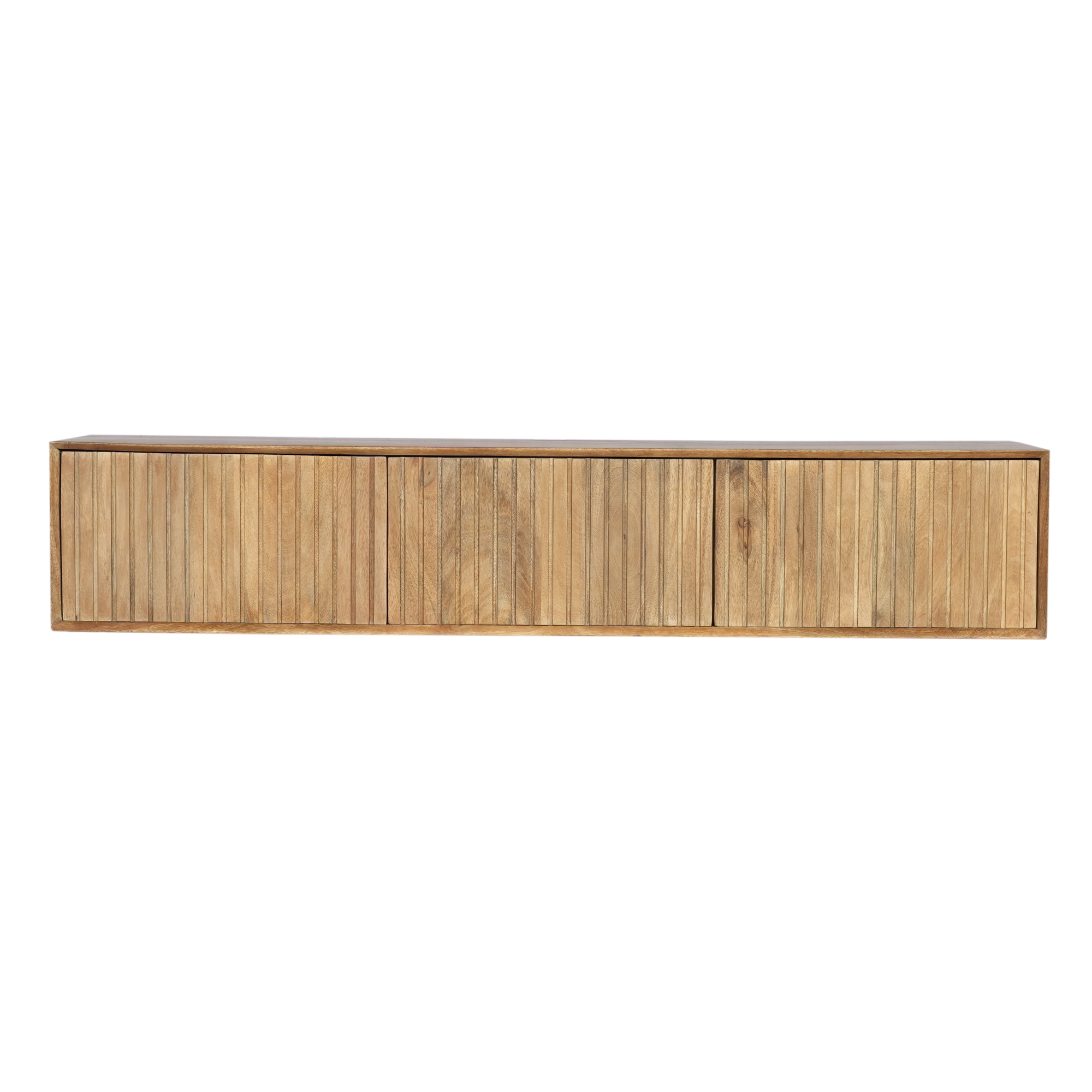 Zwevend tv-meubel Madison | 160 cm | Mangohout naturel