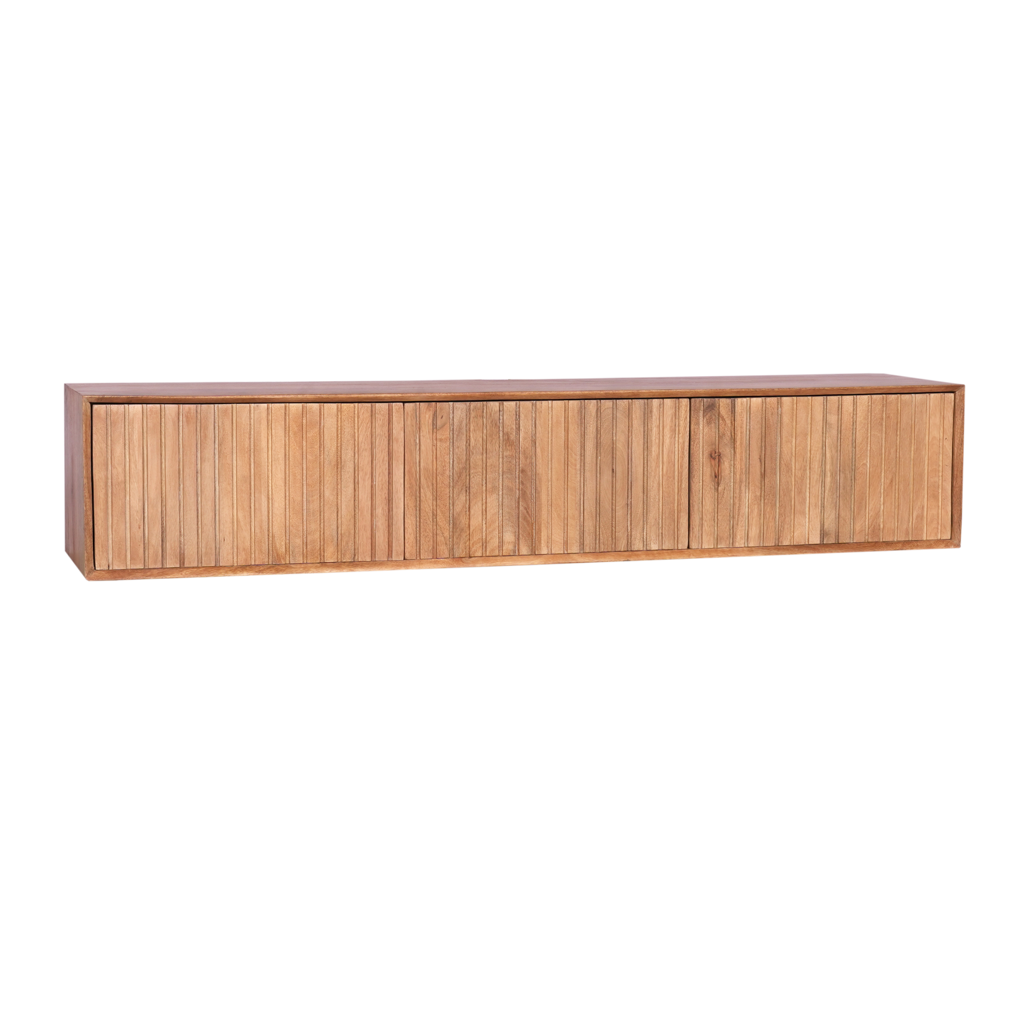 Zwevend tv-meubel Madison | 160 cm | Mangohout naturel