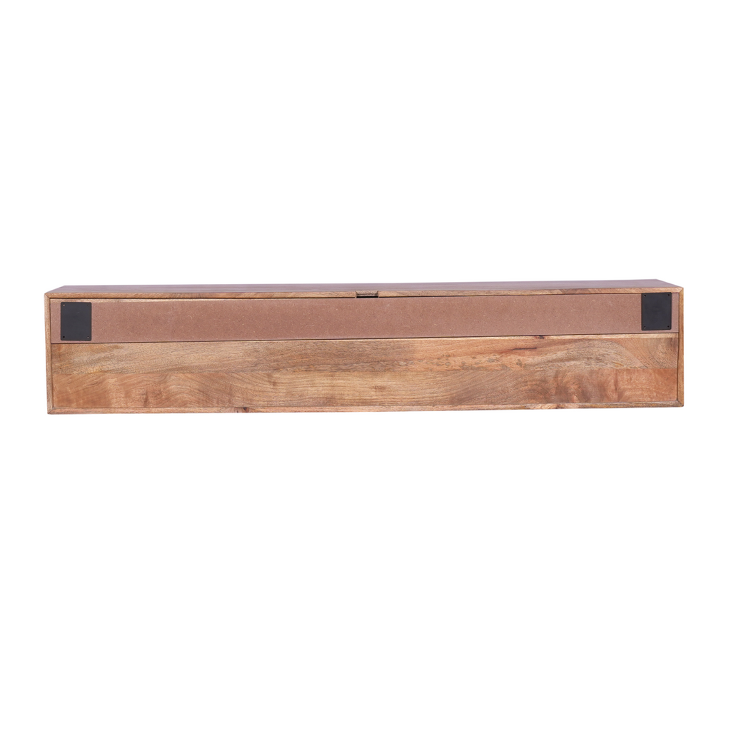 Zwevend tv-meubel Madison | 160 cm | Mangohout naturel