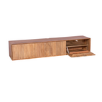 Zwevend tv-meubel Madison | 160 cm | Mangohout naturel