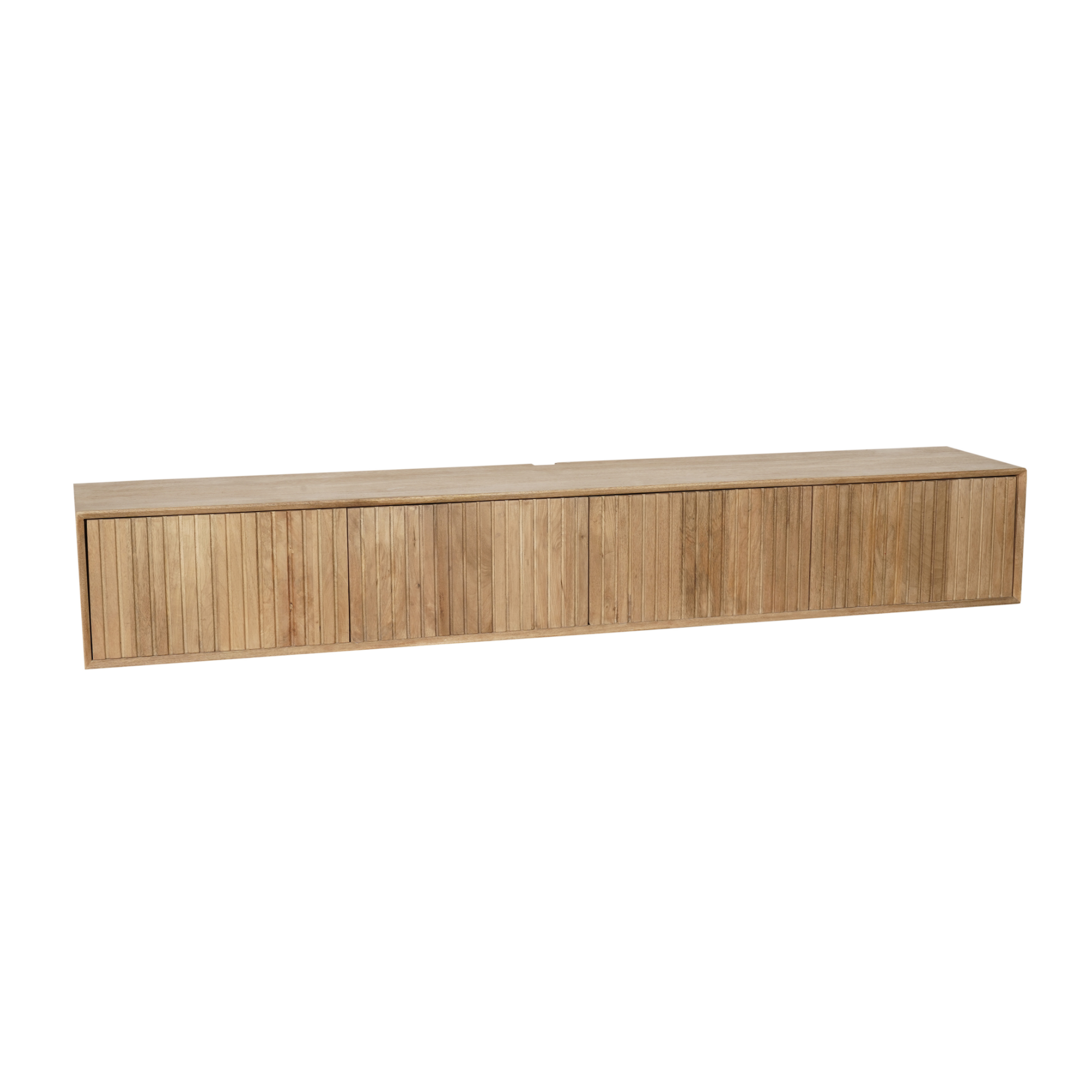 Tv-meubel Zwevend Madison | Latten | Mango naturel