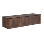 Zwevend tv-meubel Madison | Latten | Mango Brown