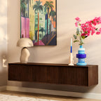 Zwevend tv-meubel Madison Brown | Mango | 160 cm