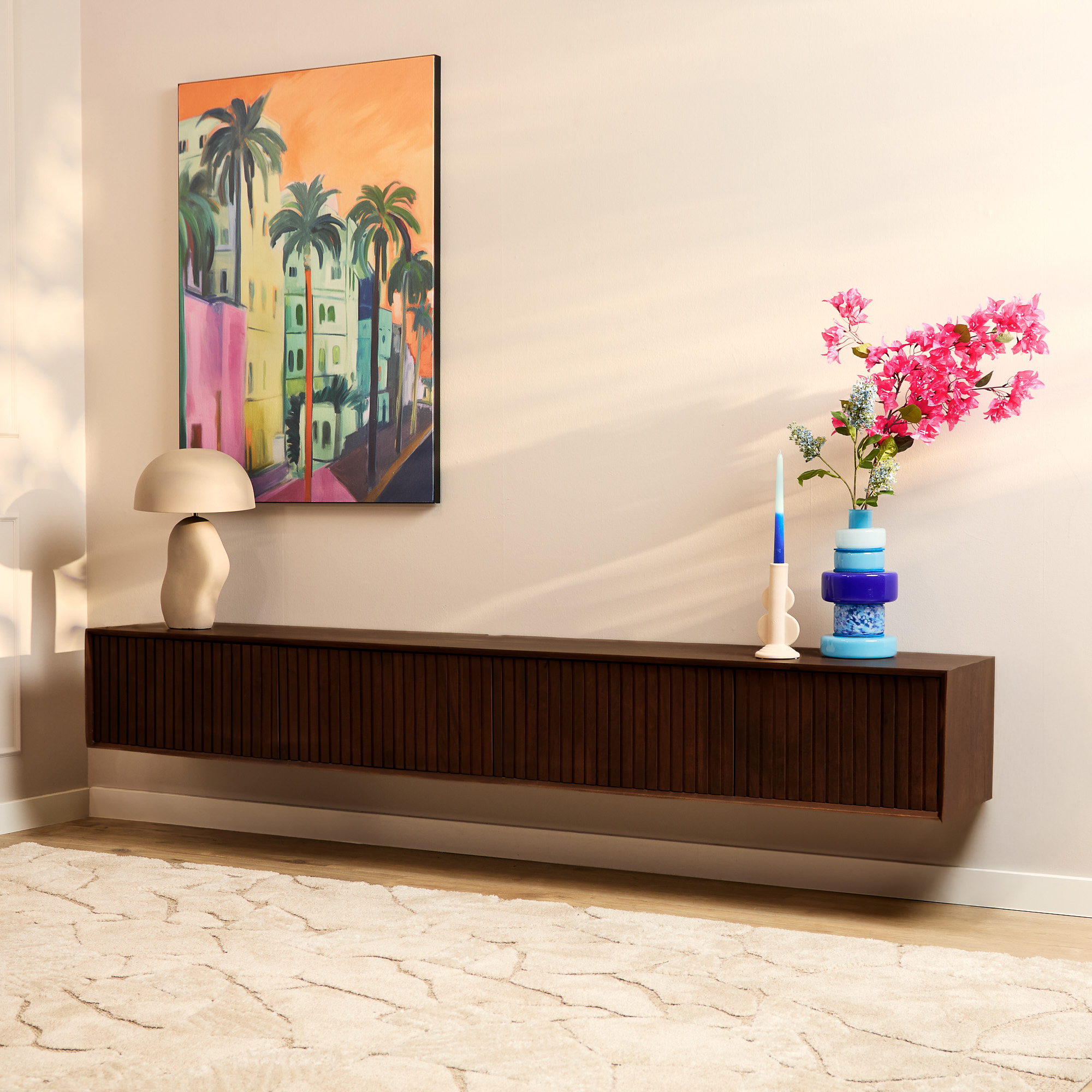 TV-meubel Zwevend | Madison Brown | Mangohout