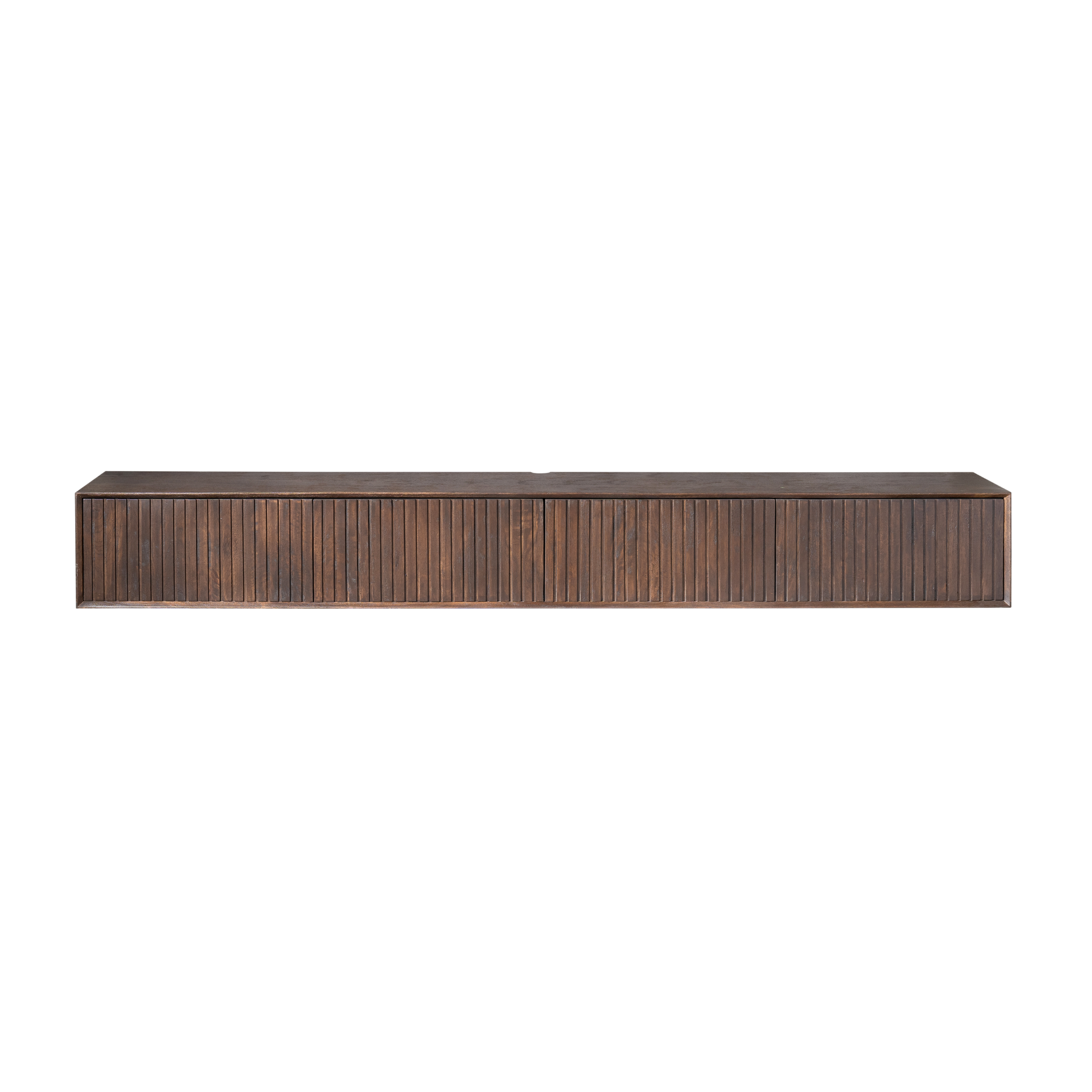 Zwevend TV-meubel | Madison Brown | Mangohout 240 cm