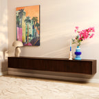 Zwevend TV-meubel | Madison Brown | Mangohout 240 cm
