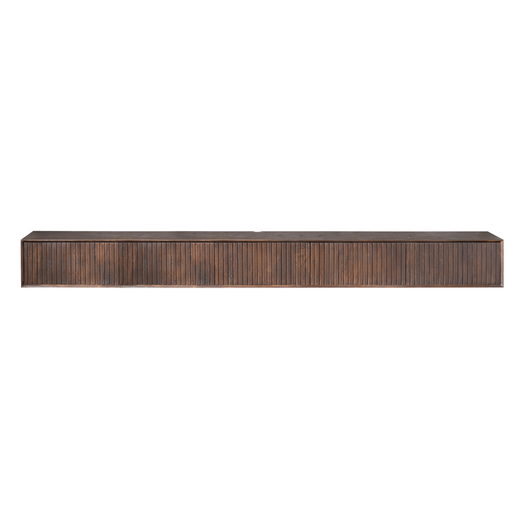 Zwevend tv-meubel Madison | 280 cm | Mango Brown