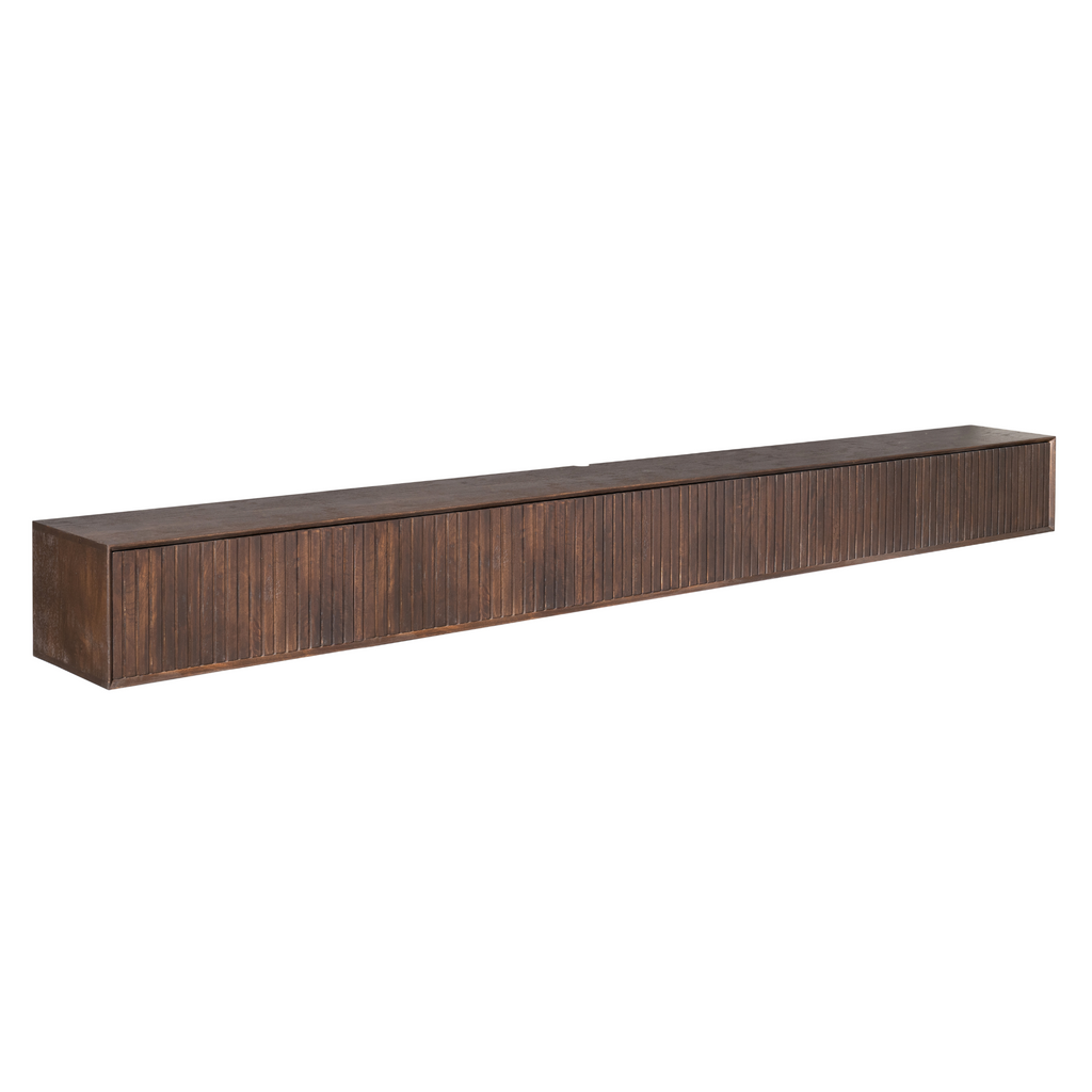 Zwevend tv-meubel Madison | 280 cm | Mango Brown