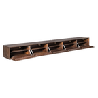 Zwevend tv-meubel Madison | 280 cm | Mango Brown