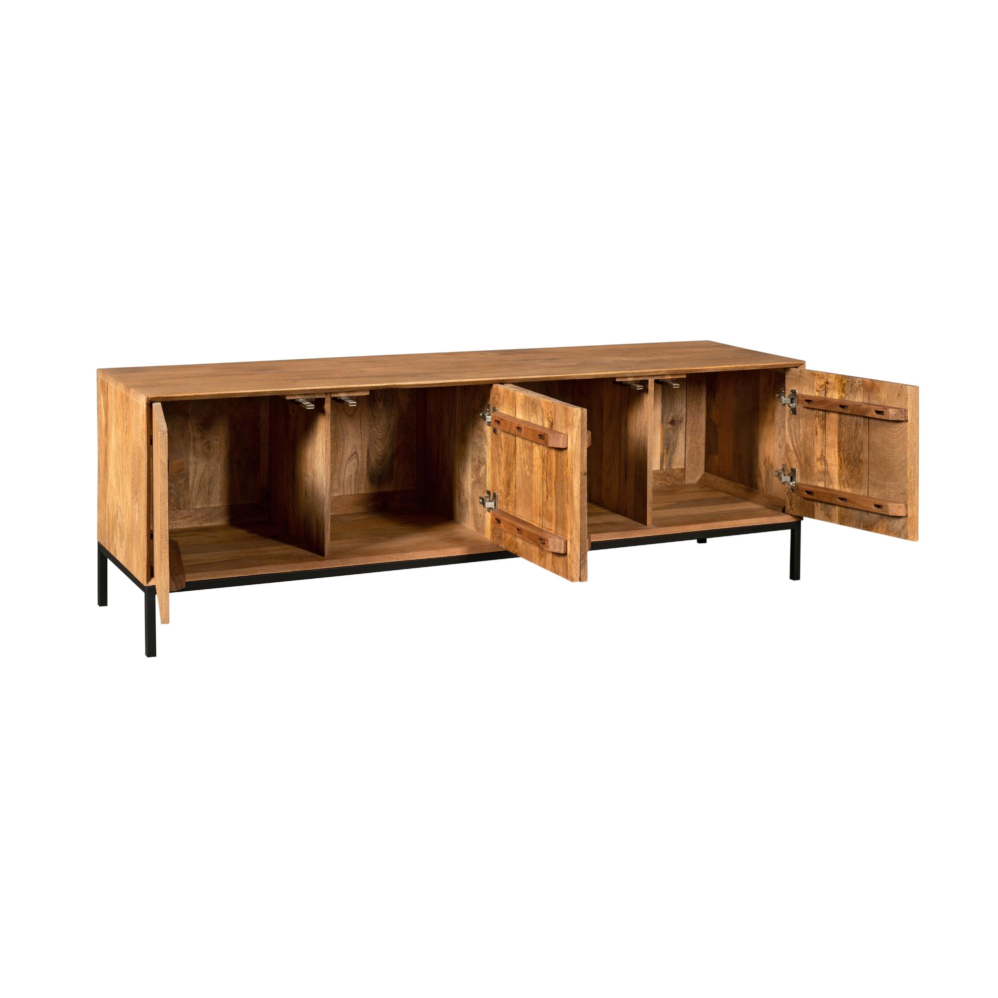 Tv-meubel Madison Natural | 4-Deuren | Mango