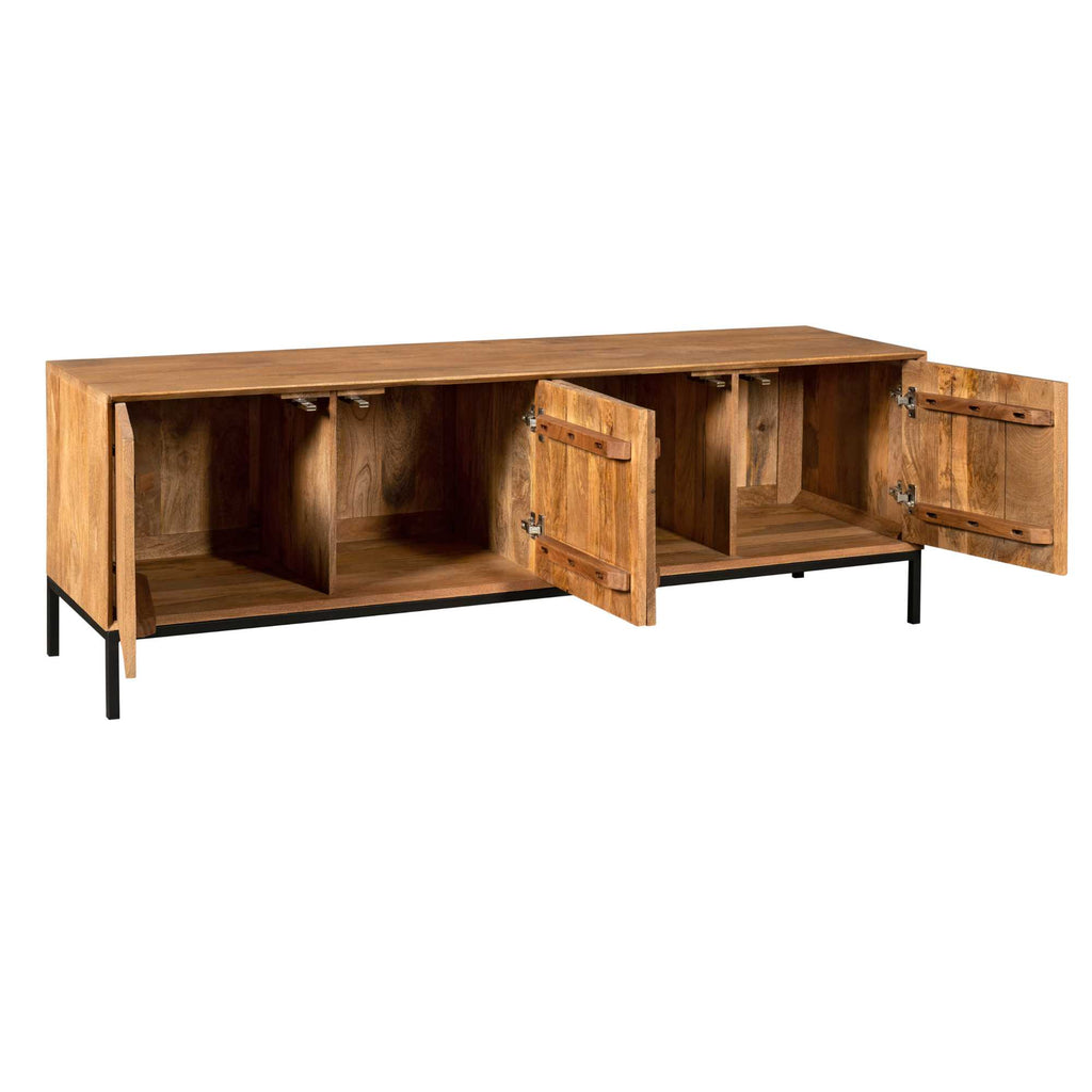 Tv-meubel Madison Natural | 4-Deuren | Mango