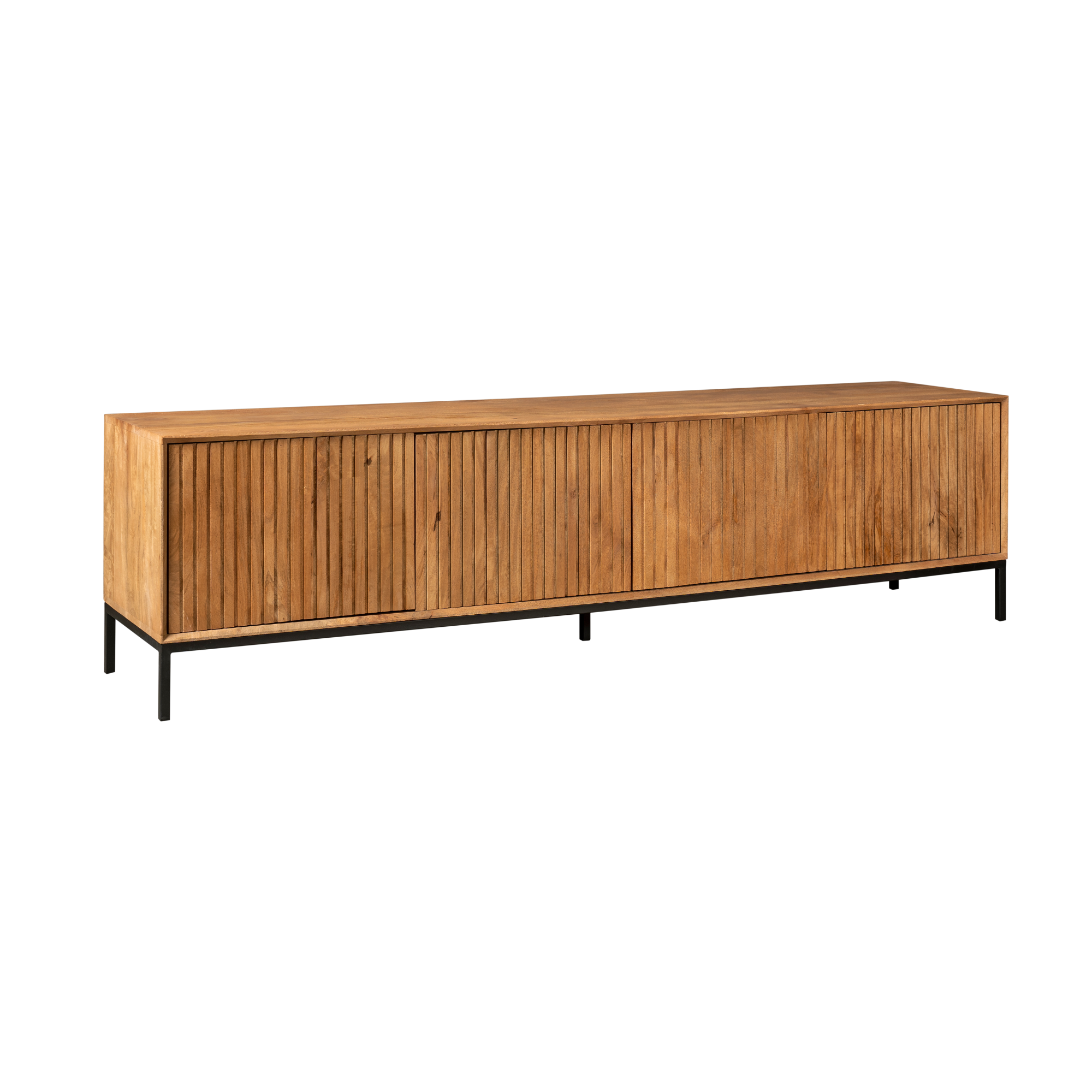 Tv meubel Madison | 4 Deuren | Mangohout Natural