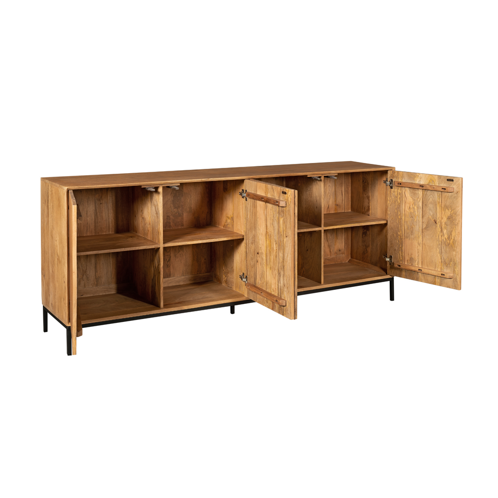 Dressoir Madison | 4-Deurs | Mango naturel