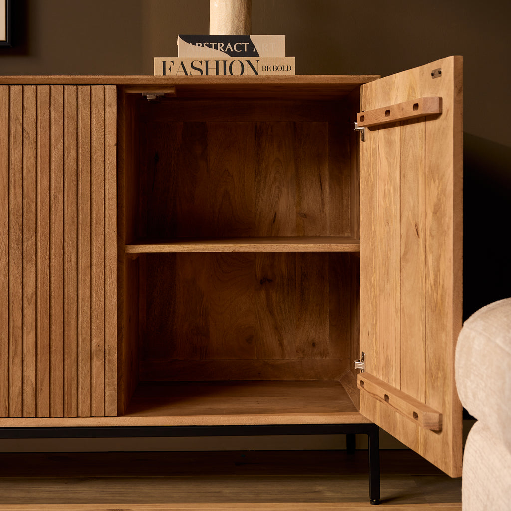 Dressoir Madison | 4-Deurs | Mango naturel