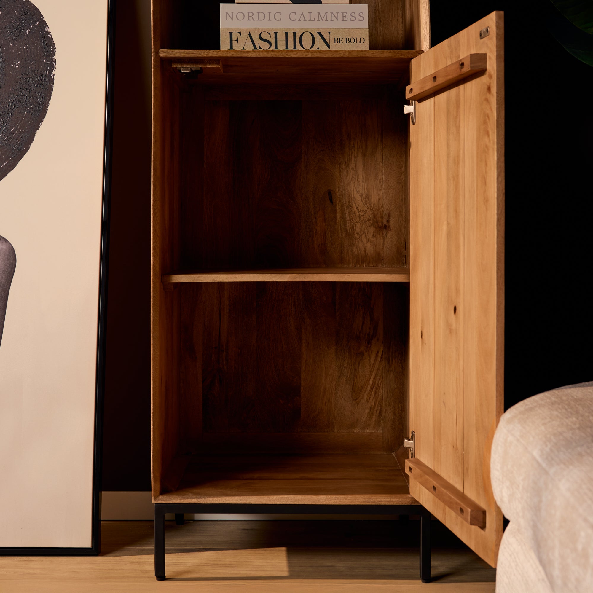 Boekenkast Madison | 1 Deur | Mangohout Natural