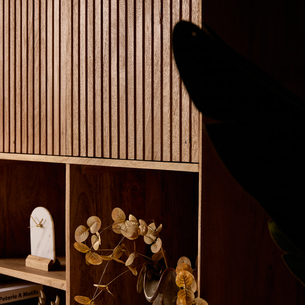 Vakkenkast Madison | 4 Deuren | Mangohout Natural