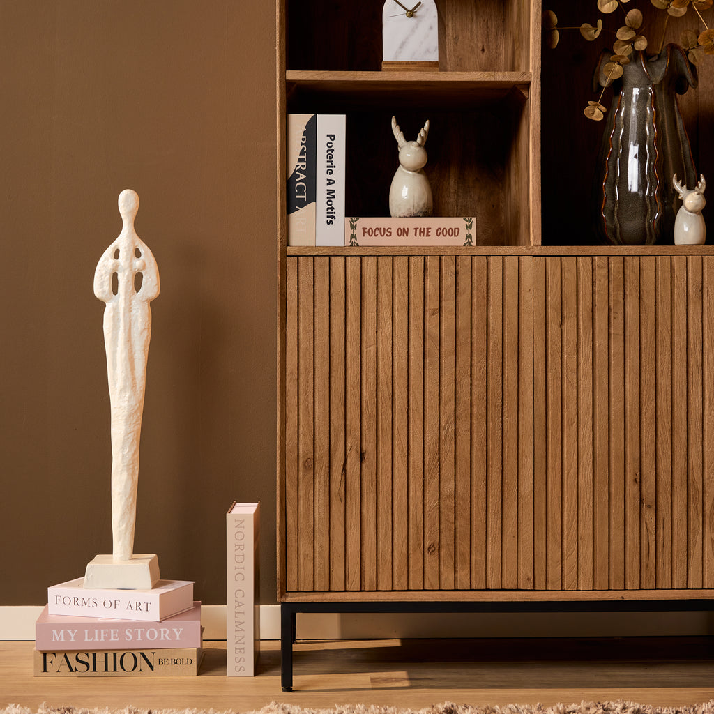 Vakkenkast Madison | 4 Deuren | Mangohout Natural
