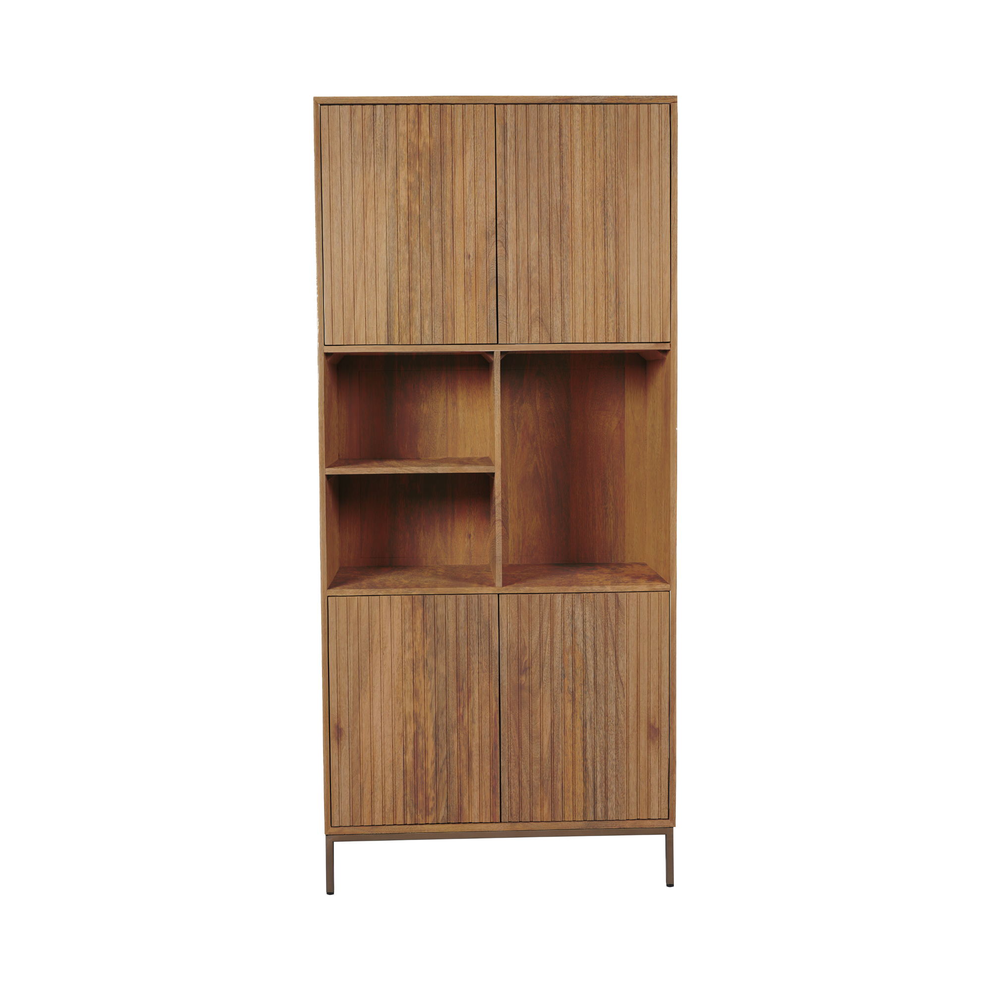 Tv-meubel Madison Natural | 4-Deuren | Mango