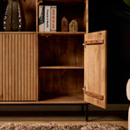 Vakkenkast Madison | 6 Deuren | Mangohout Natural