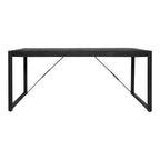 Eettafel Boaz | Zwart | Mangohout & Metaal