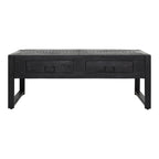Salontafel Boaz Black | 2 Laden | Mangohout Zwart
