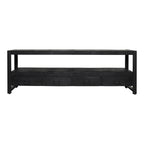Tv meubel Boaz Black | 4 laden | Mangohout zwart