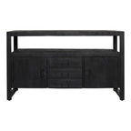 Dressoir Boaz Black | Mangohout | Zwart