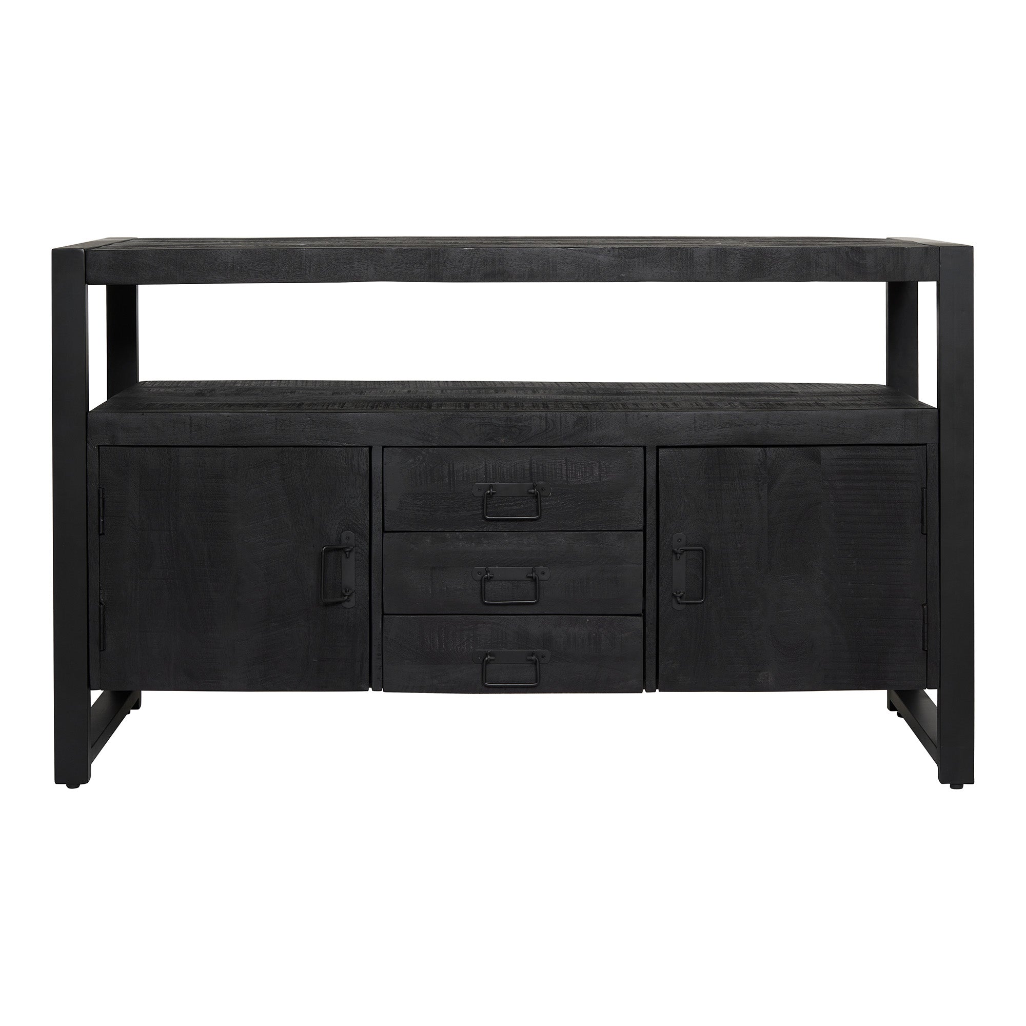 Dressoir Boaz Black | Mangohout | Zwart