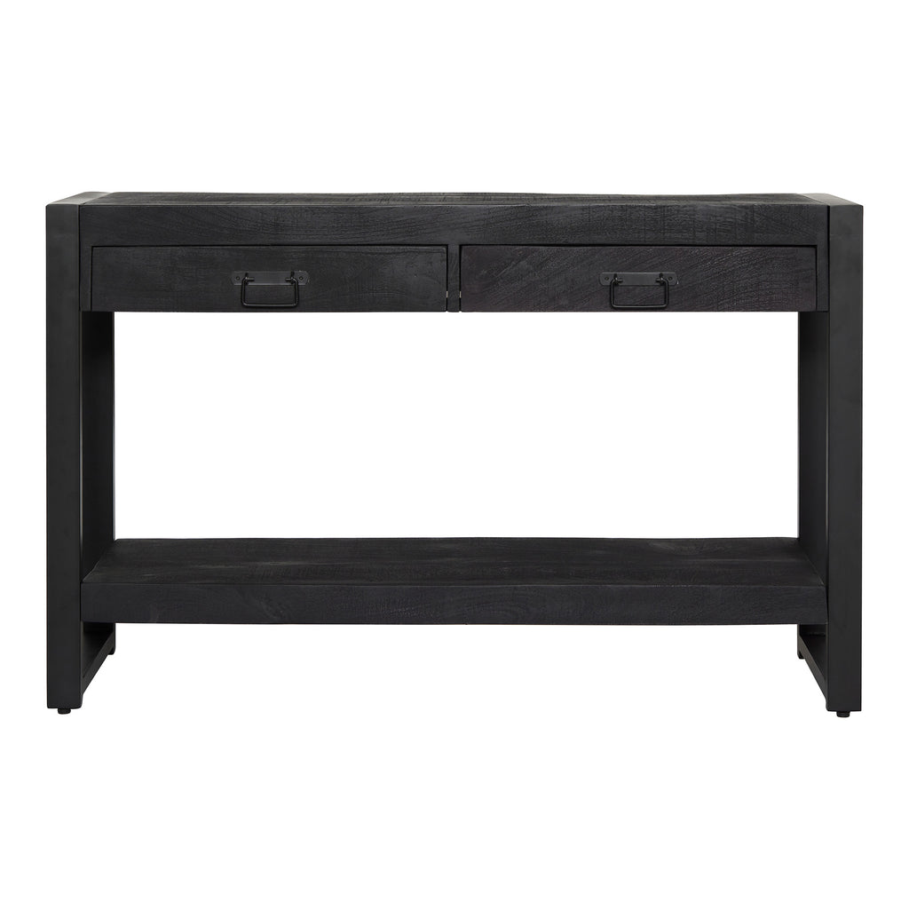 Sidetable Boaz | 2 Laden | Mangohout Zwart