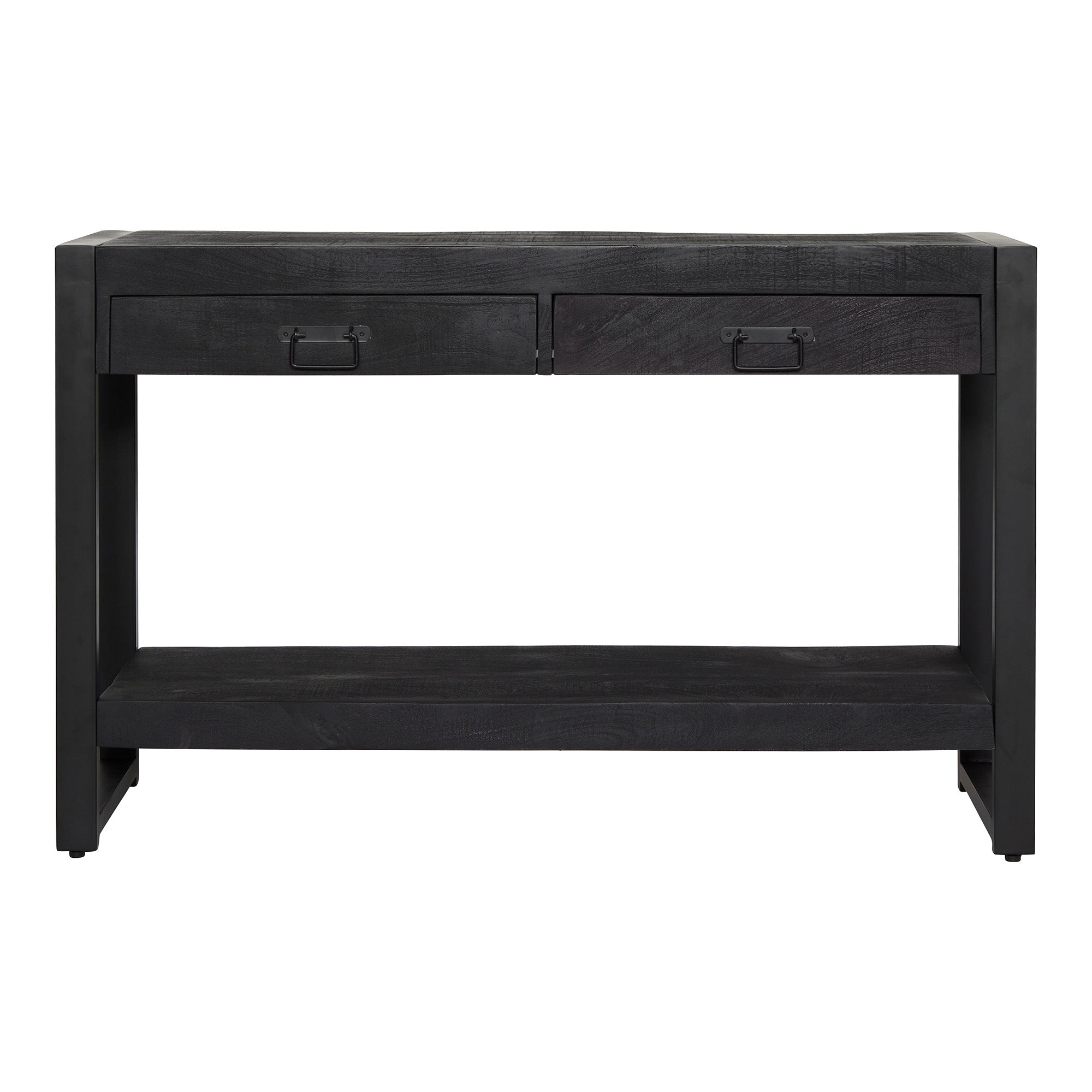 Sidetable Boaz | 2 Laden | Mangohout Zwart