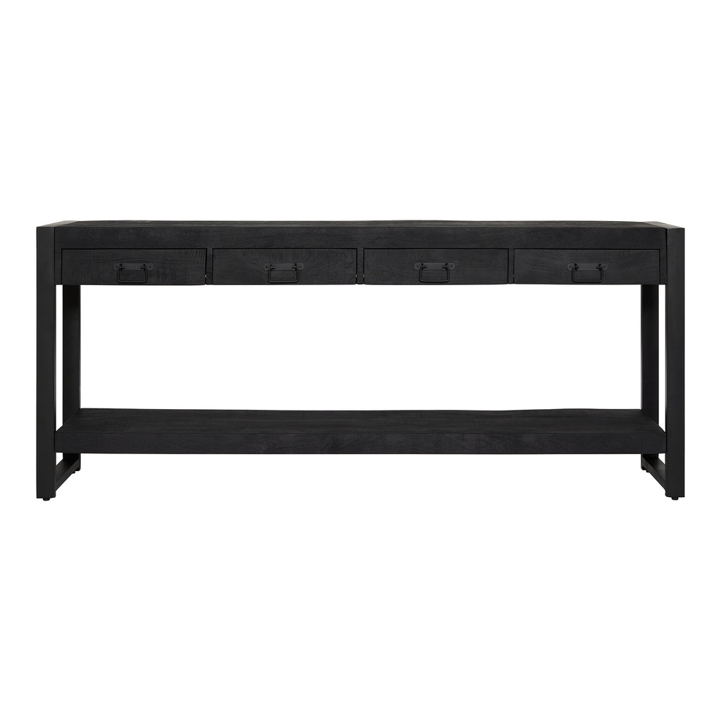 Sidetable Boaz | 4 Laden | Mangohout Zwart